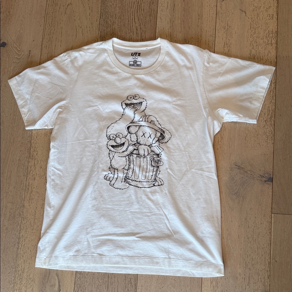 KAWS x SESAME STREET White T-Shirt